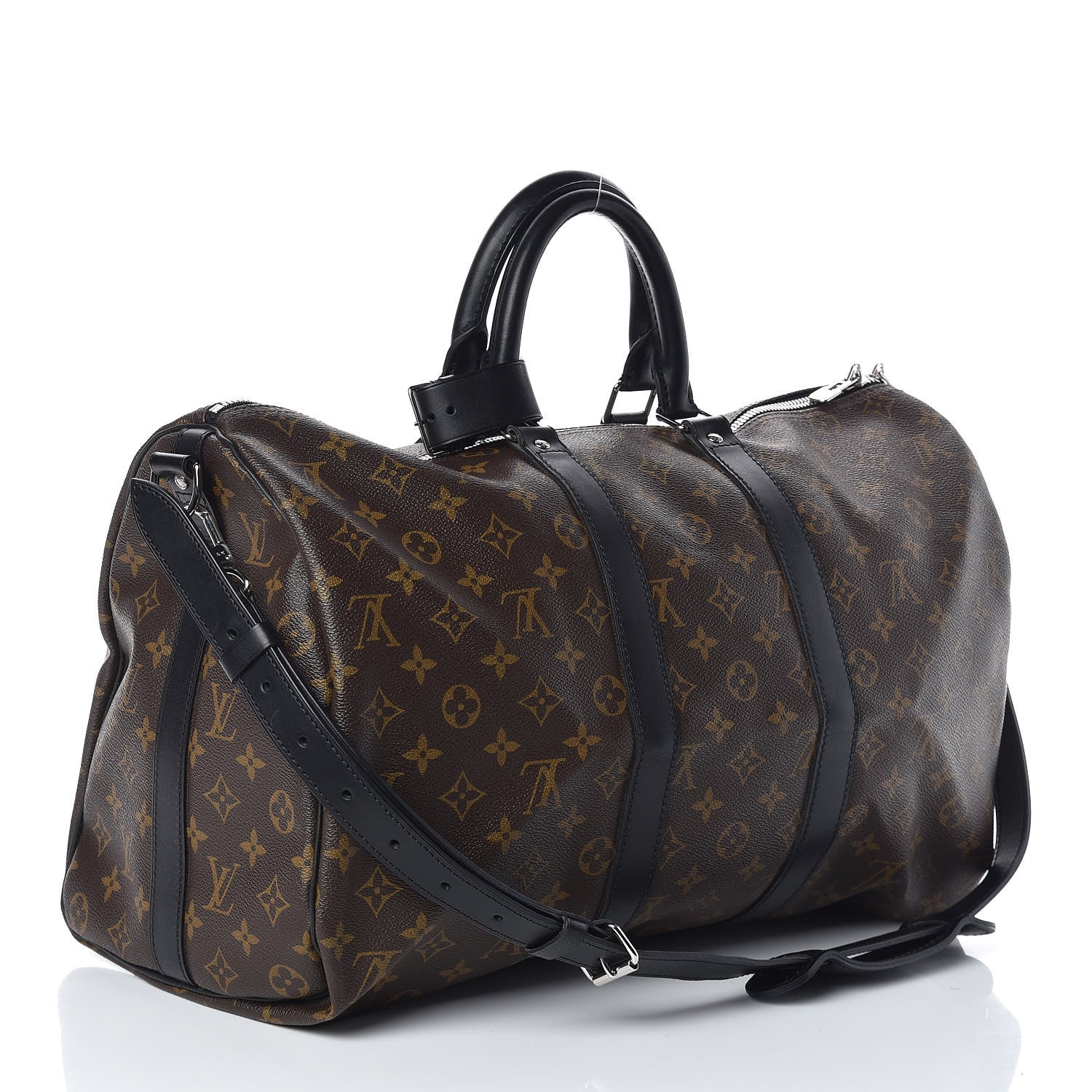 Louis Vuitton Monogram Macassar Keepall Bandouliere 45 3 of 11