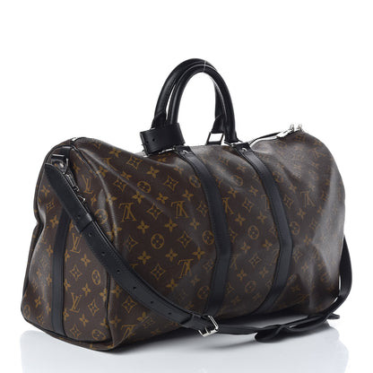 Louis Vuitton Monogram Macassar Keepall Bandouliere 45 3 of 11