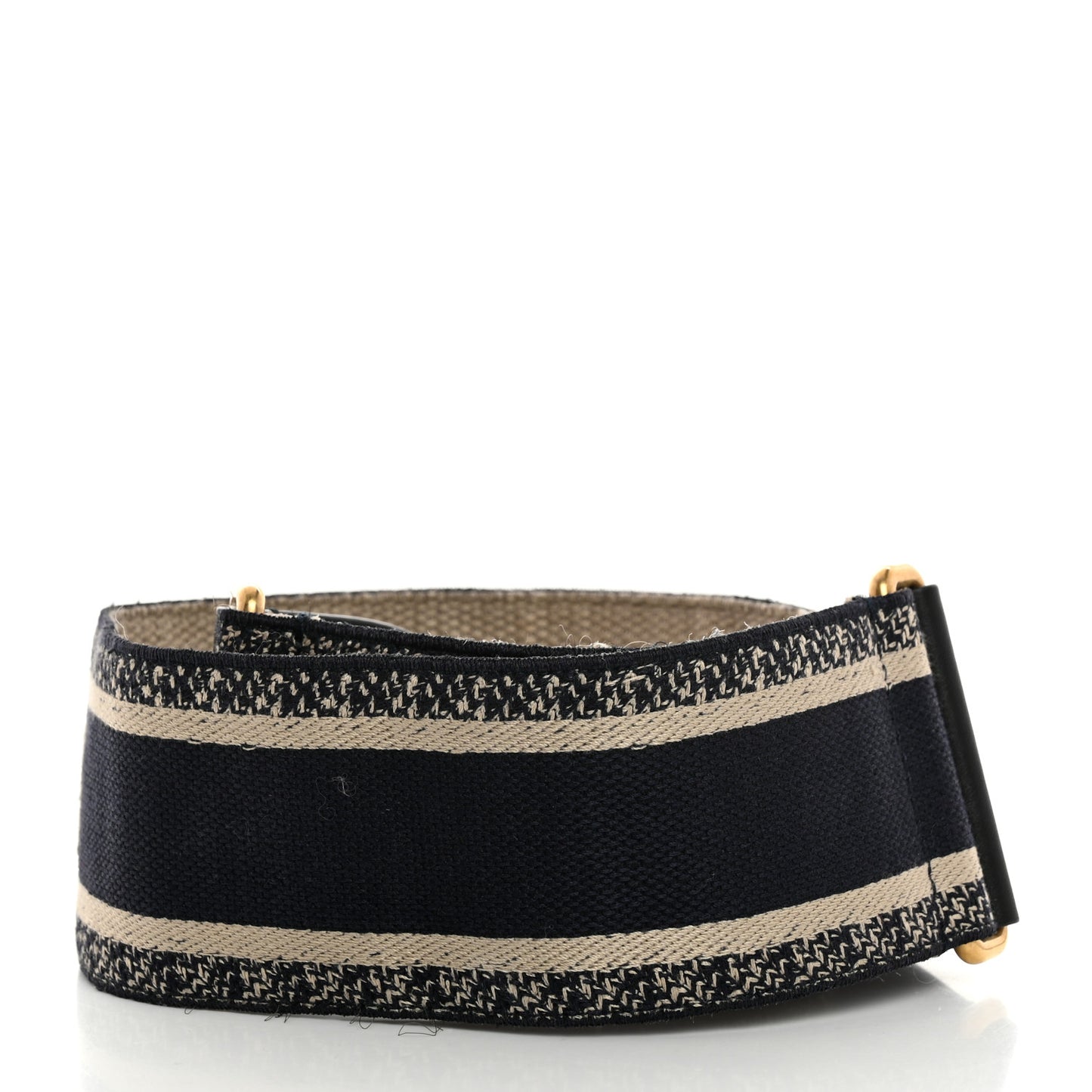 Canvas Embroidered Shoulder Strap Blue
