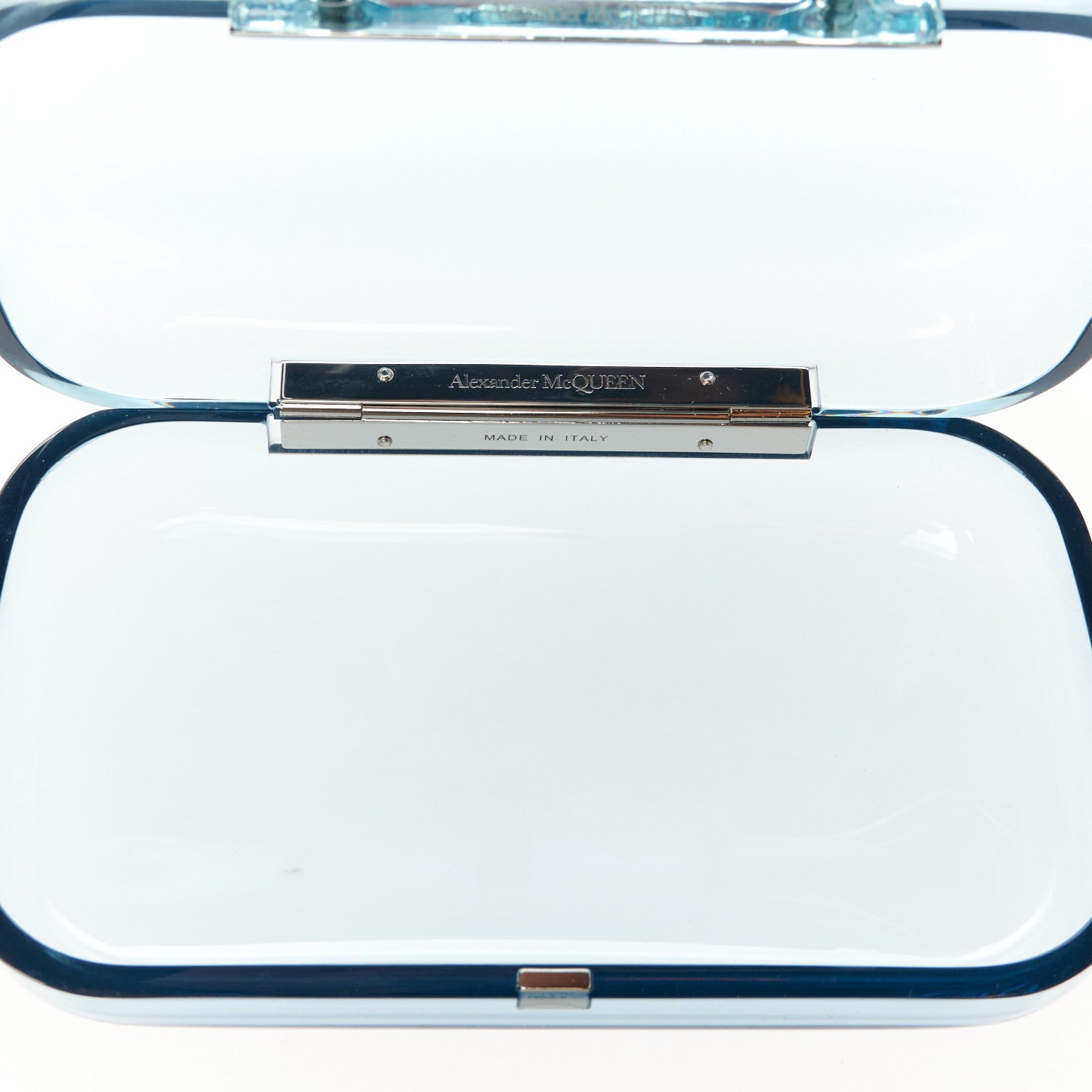 Alexander McQueen Resin Knuckle Clutch Pale Blue 5 of 12