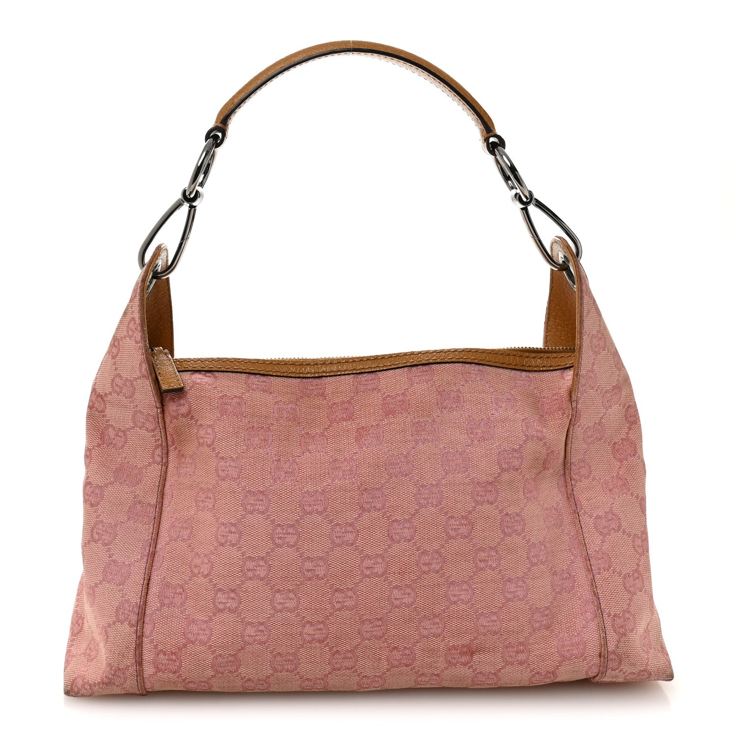 Monogram Horsebit Top Handle Hobo Bag Pink