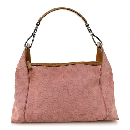 Gucci Monogram Horsebit Top Handle Hobo Bag Pink 1 of 10