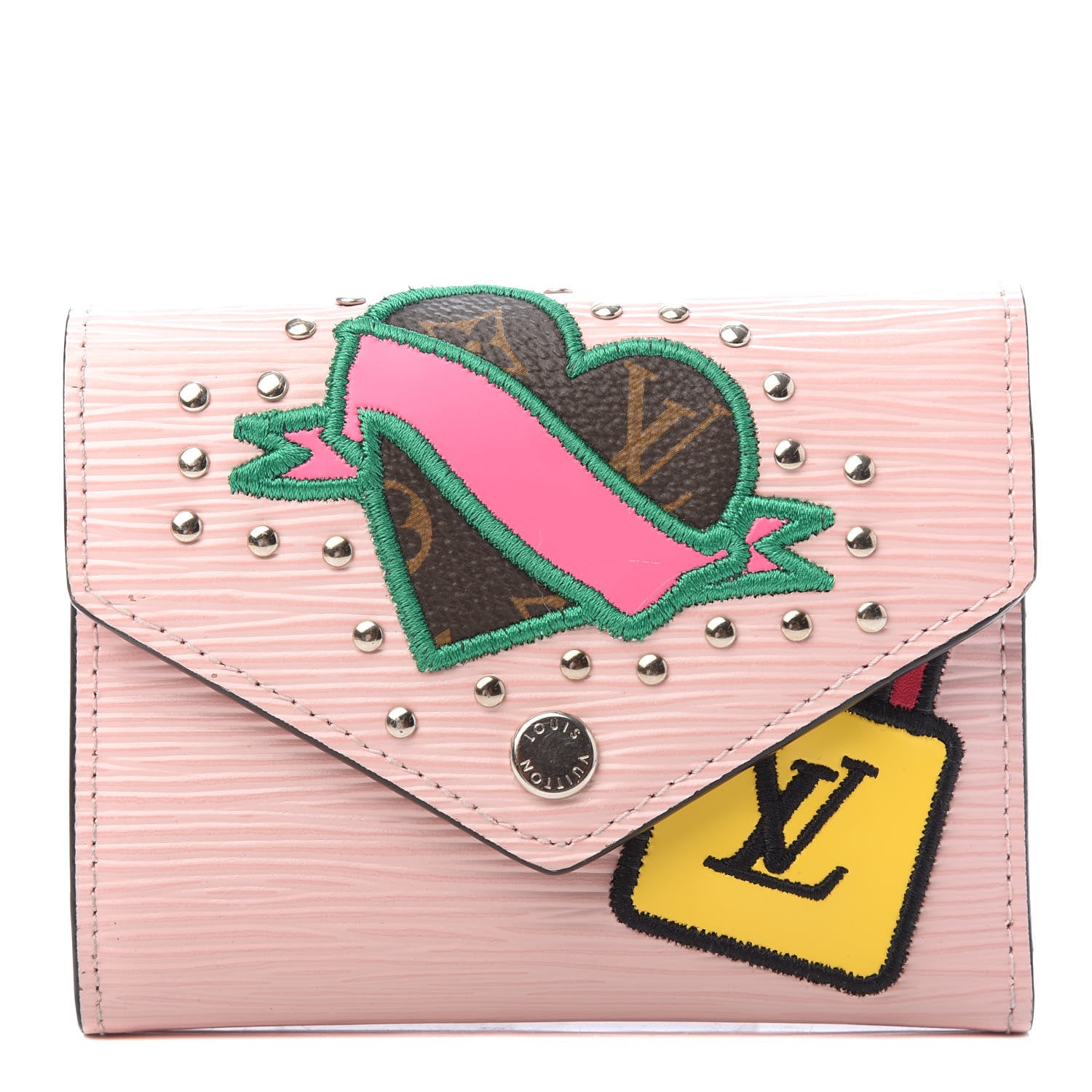 Louis Vuitton Epi Victorine Stories Wallet Rose Ballerine 1 of 7