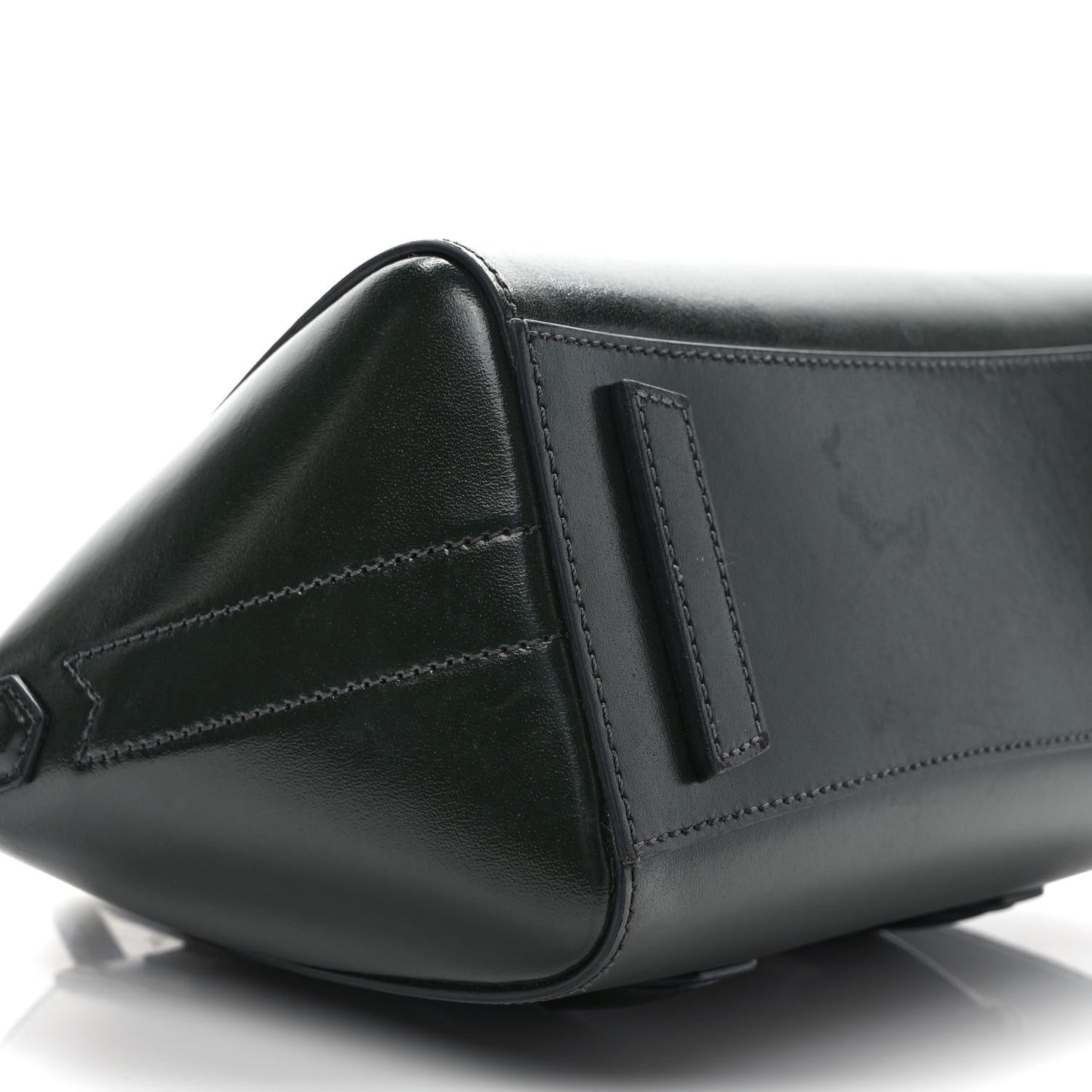Box Calfskin Lock Antigona Shoulder Bag Green Forest