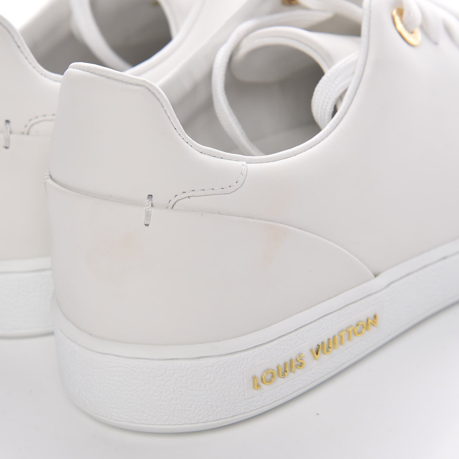 Louis Vuitton Calfskin Frontrow Sneakers 39 White 9 of 9