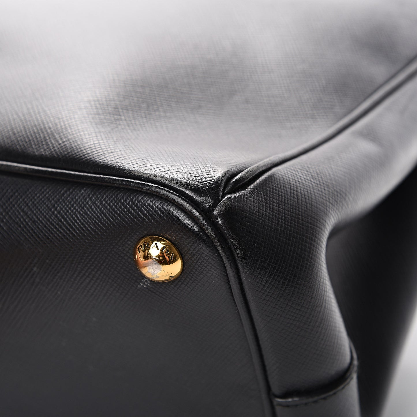 Saffiano Small Galleria Double Zip Tote Black