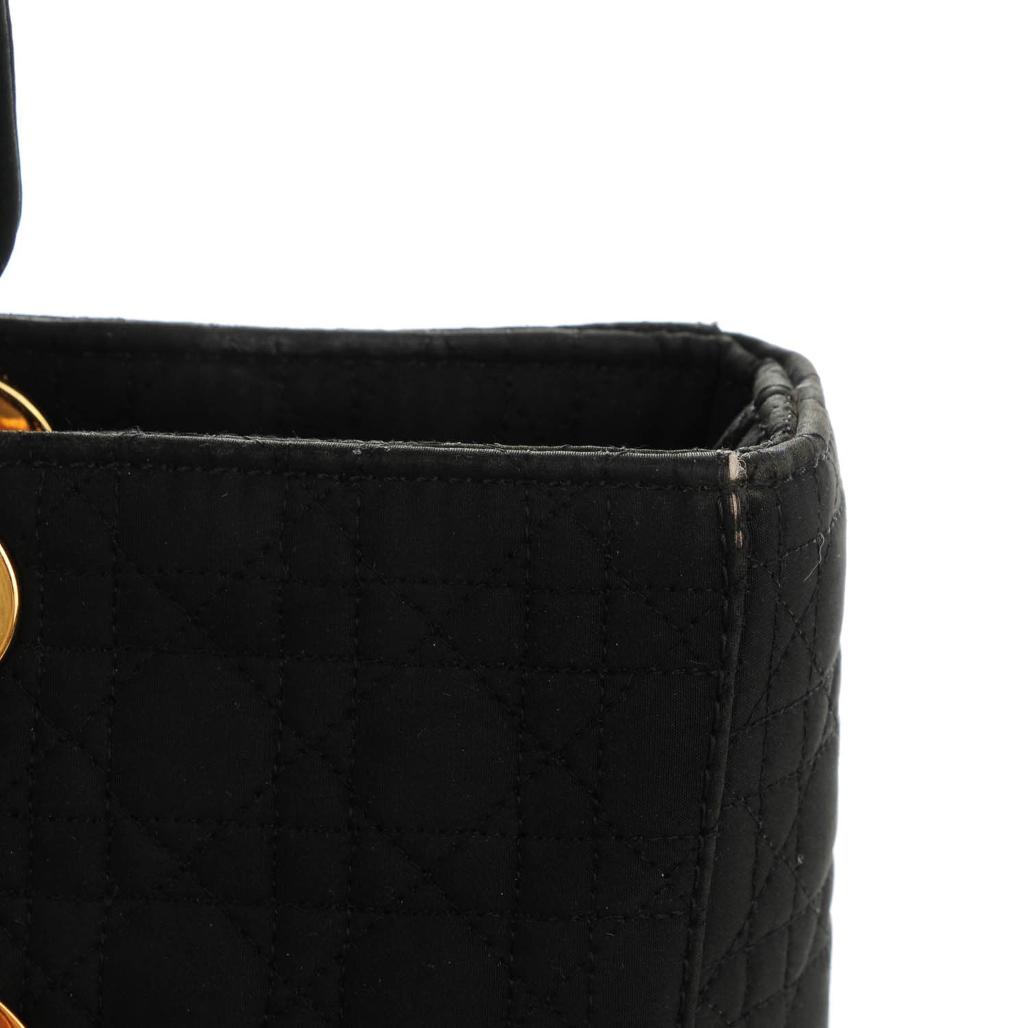 Christian Dior Nylon Cannage Large Lady Dior Black 10 of 10