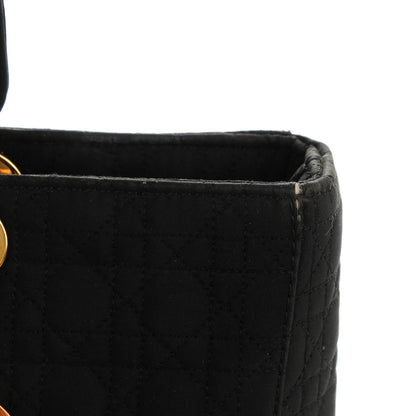 Christian Dior Nylon Cannage Large Lady Dior Black 10 of 10