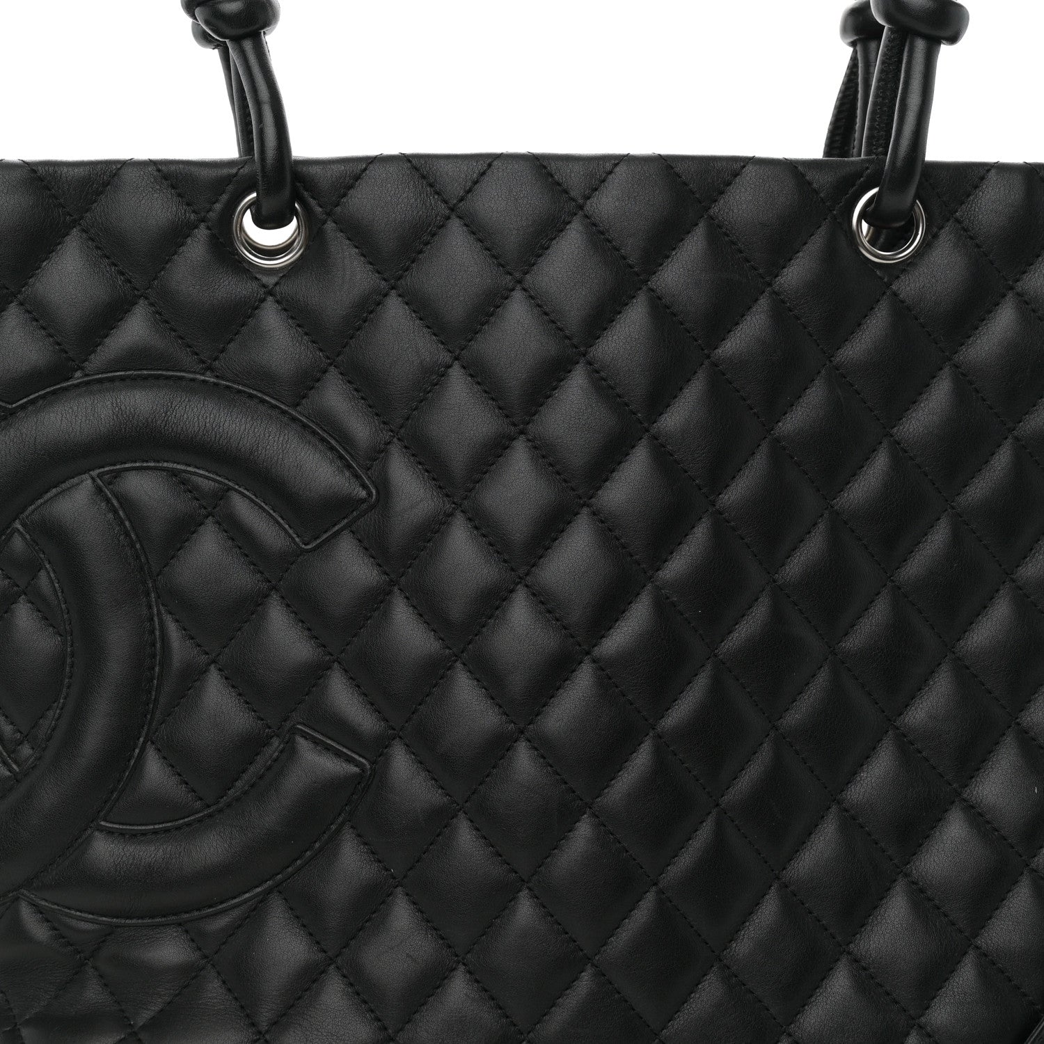 Chanel Calfskin Quilted Large Cambon Tote Black 8 of 10