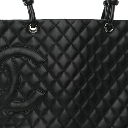 Chanel Calfskin Quilted Large Cambon Tote Black 8 of 10