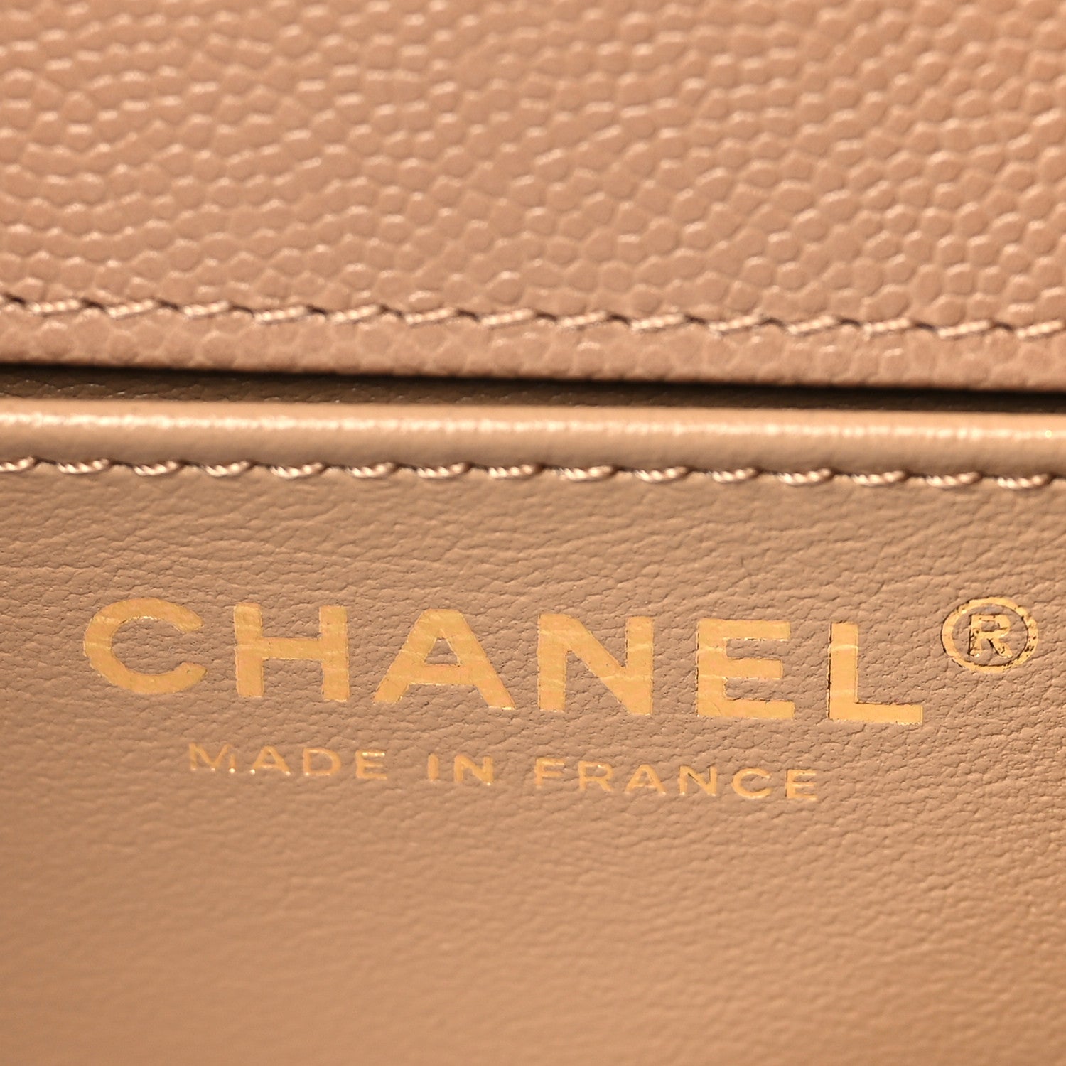 Chanel Caviar Chevron Quilted Medium Boy Flap Beige 6 of 11