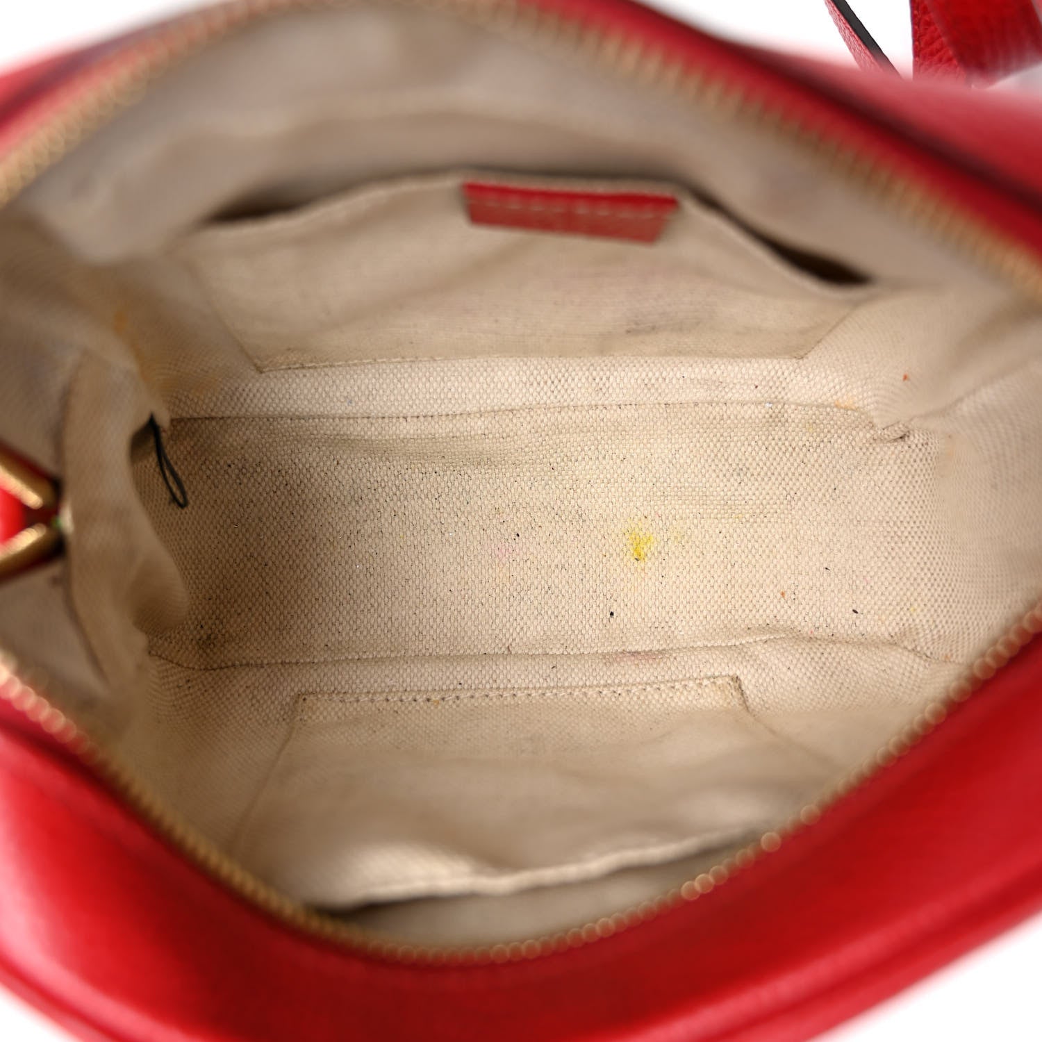 Gucci Pebbled Calfskin Small Soho Disco Bag Tabasco Red 5 of 10
