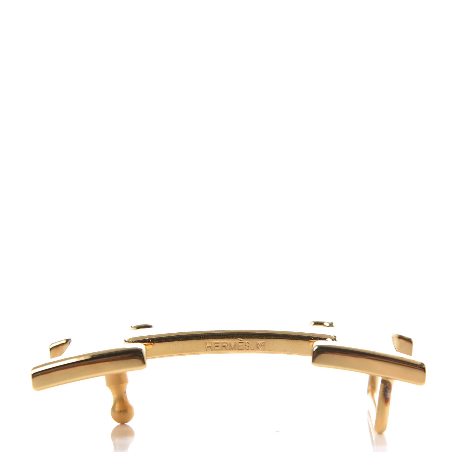 Hermes Martelee 32mm H Belt Buckle Gold 5 of 6