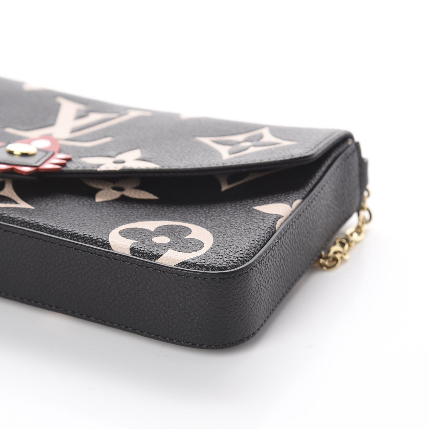 Empreinte Monogram Giant Crafty Pochette Felicie Black Creme