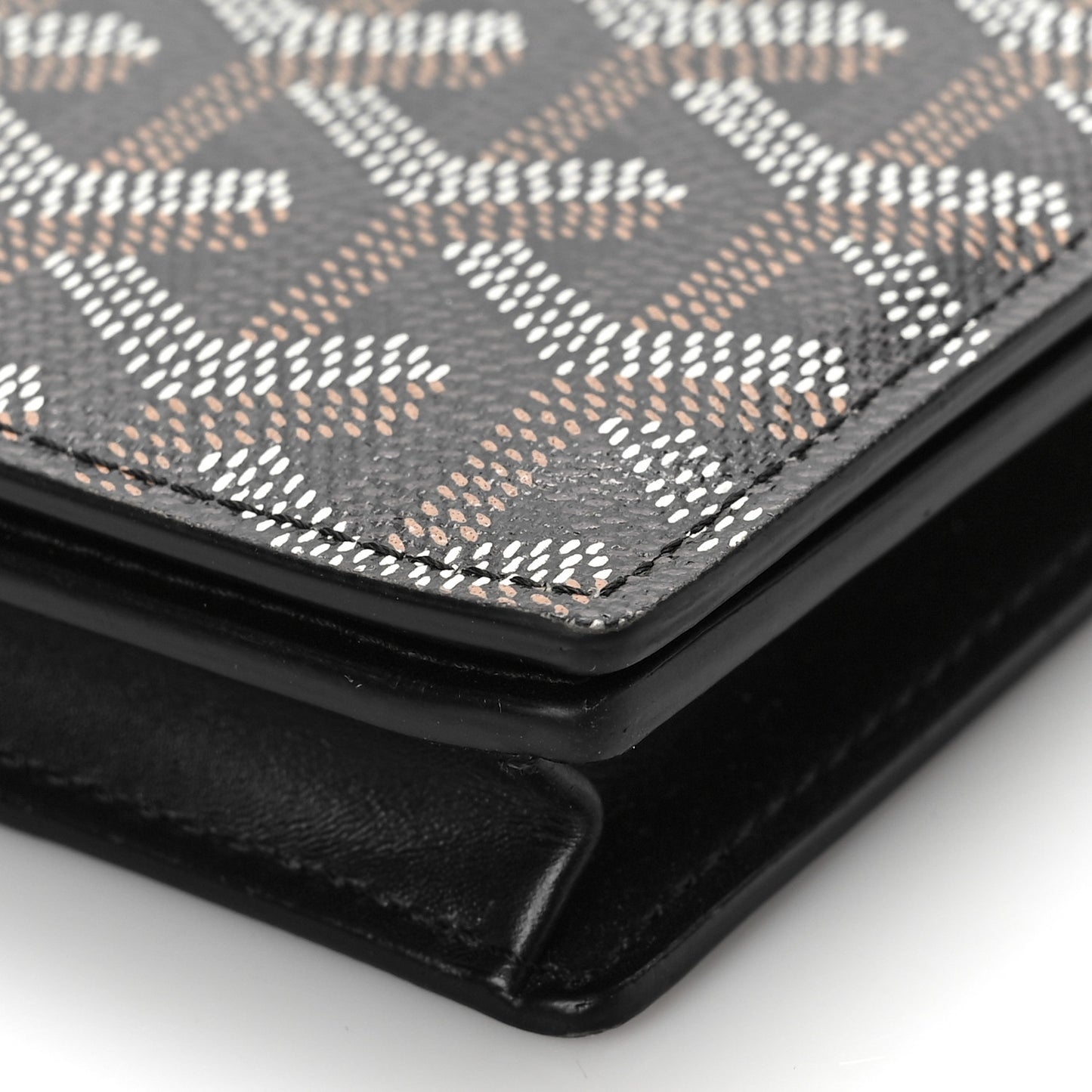 Goyardine Long Bi-Fold Wallet Black