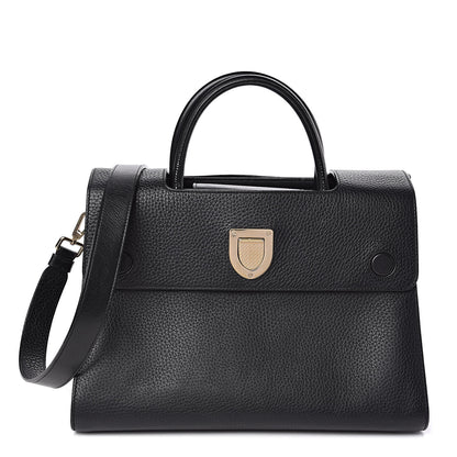 Christian Dior Grained Calfskin Medium Diorever Flap Black 1 of 13