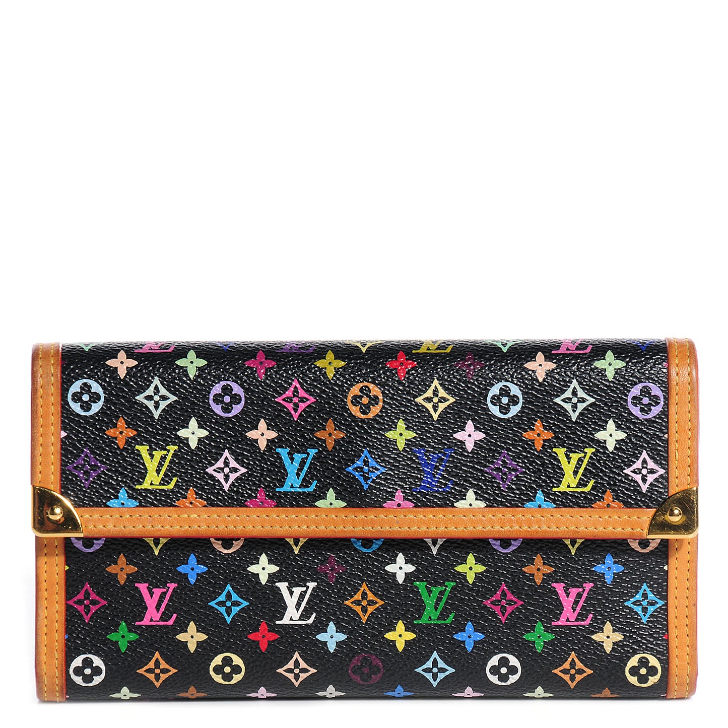 Monogram Multicolor Porte Tresor International Wallet Black