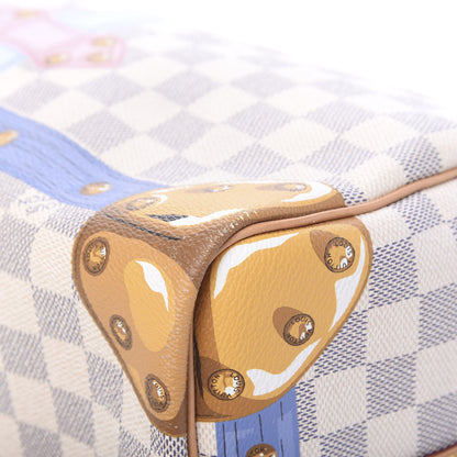 Louis Vuitton Damier Azur Summer Trunks Speedy Bandouliere 30 10 of 14