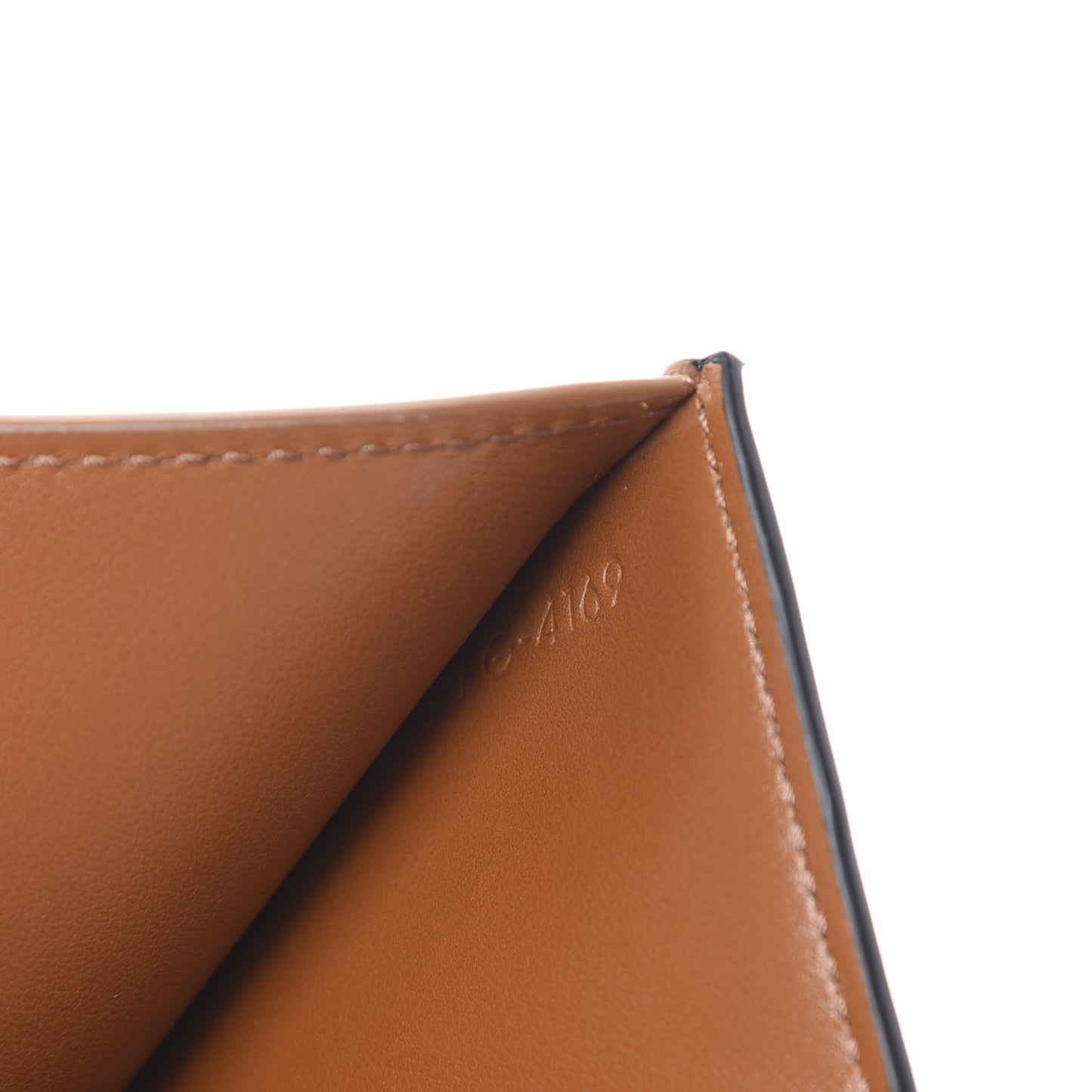 Canvas Triomphe Folded Compact Wallet Tan