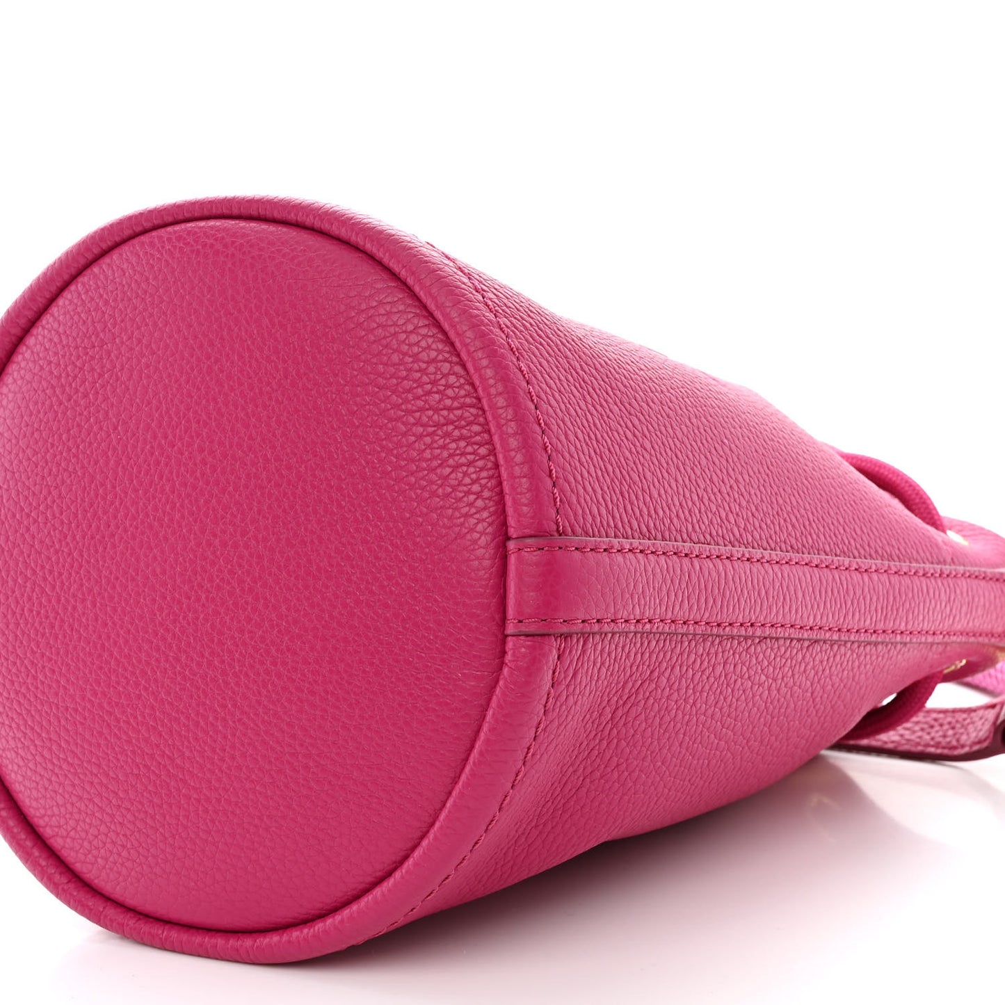 Grained Calfskin The Bucket Bag Lipstick Pink