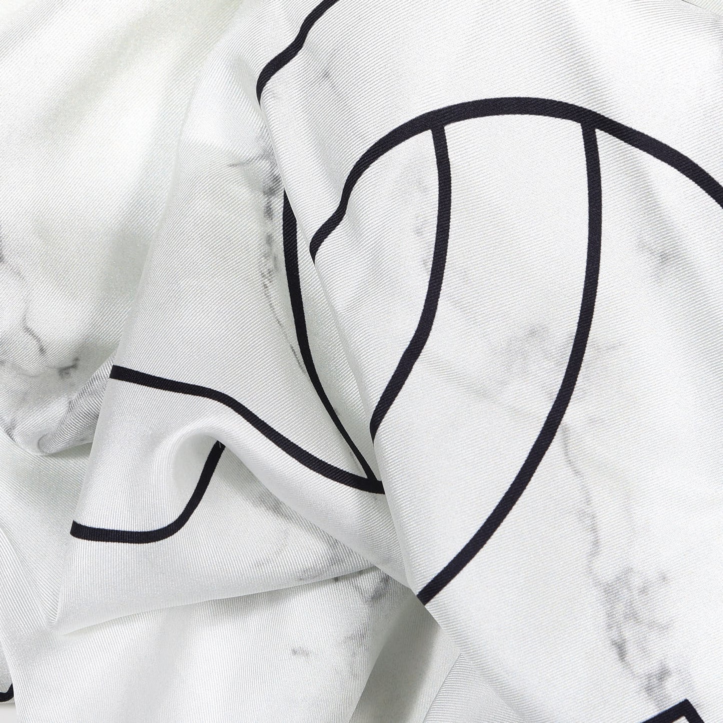 Silk Square Scarf Black