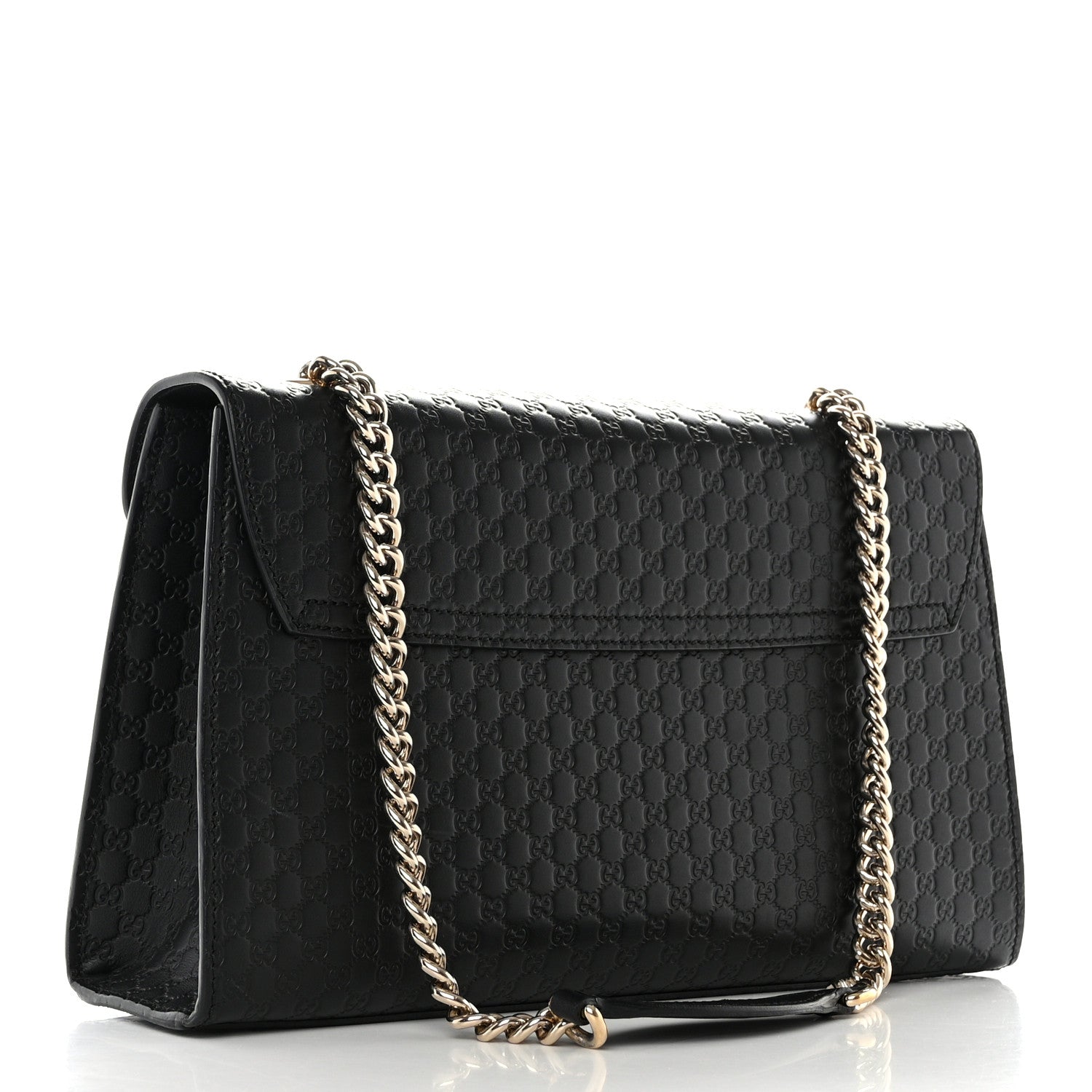 Gucci Microguccissima Medium Emily Chain Shoulder Bag Black 3 of 12