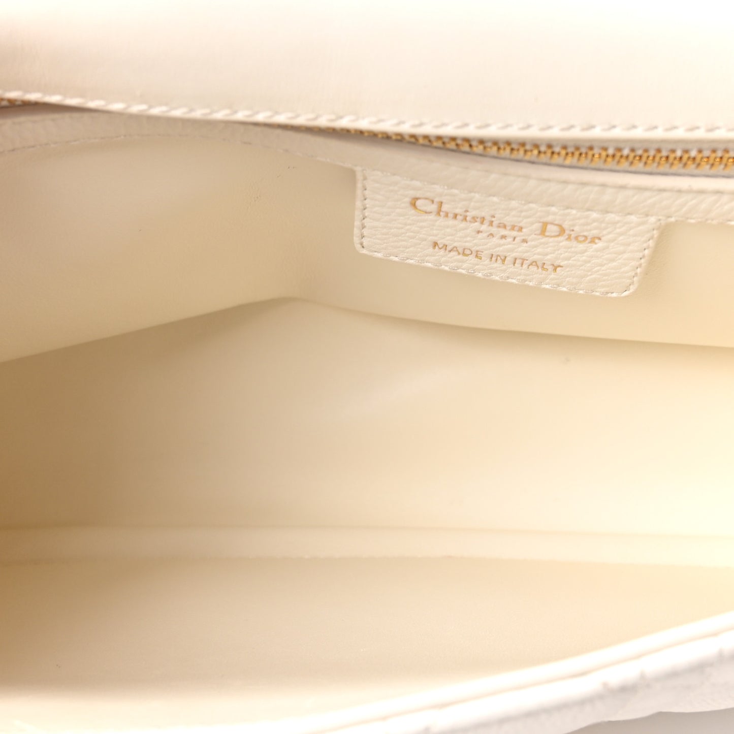 Grained Calfskin Cannage Large Caro Bag Latte