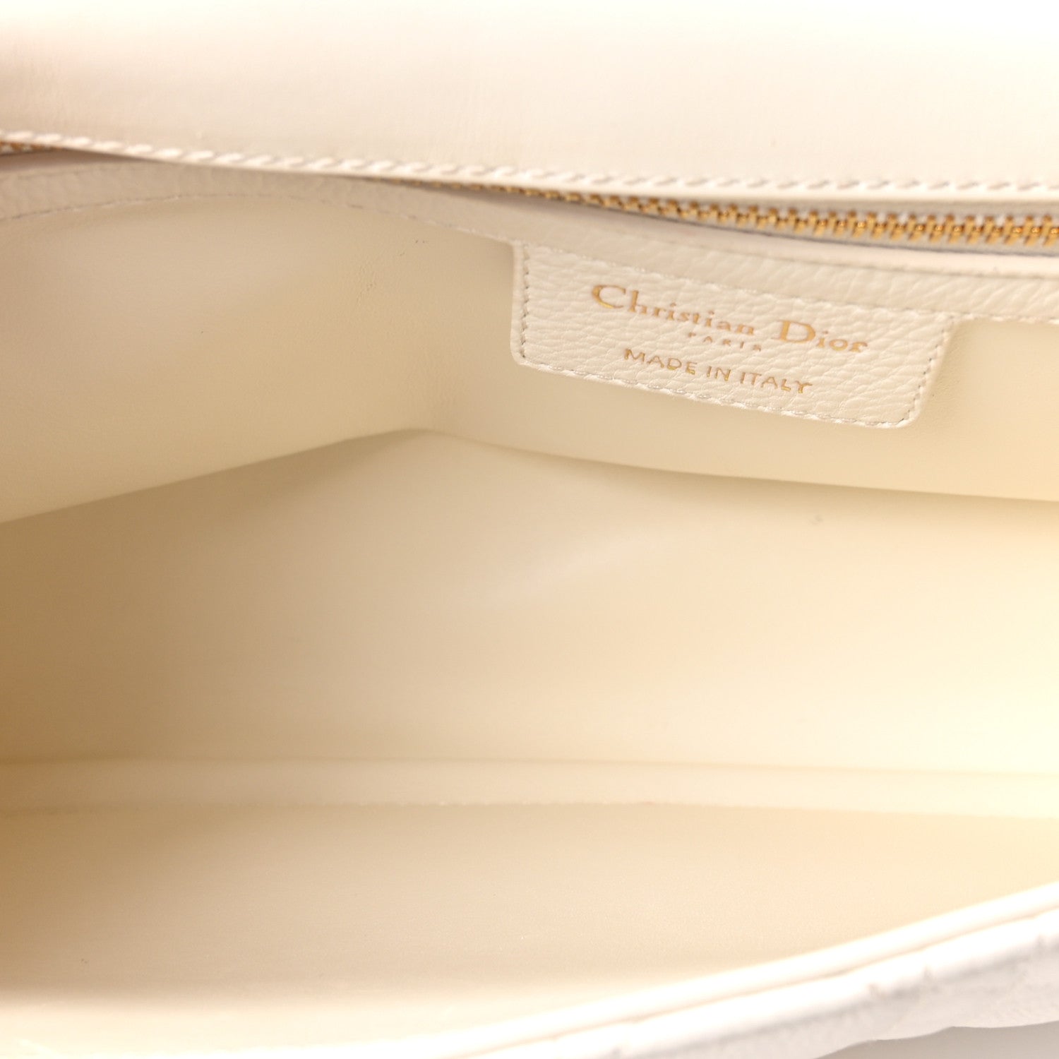 Christian Dior Grained Calfskin Cannage Large Caro Bag Latte 5 of 10