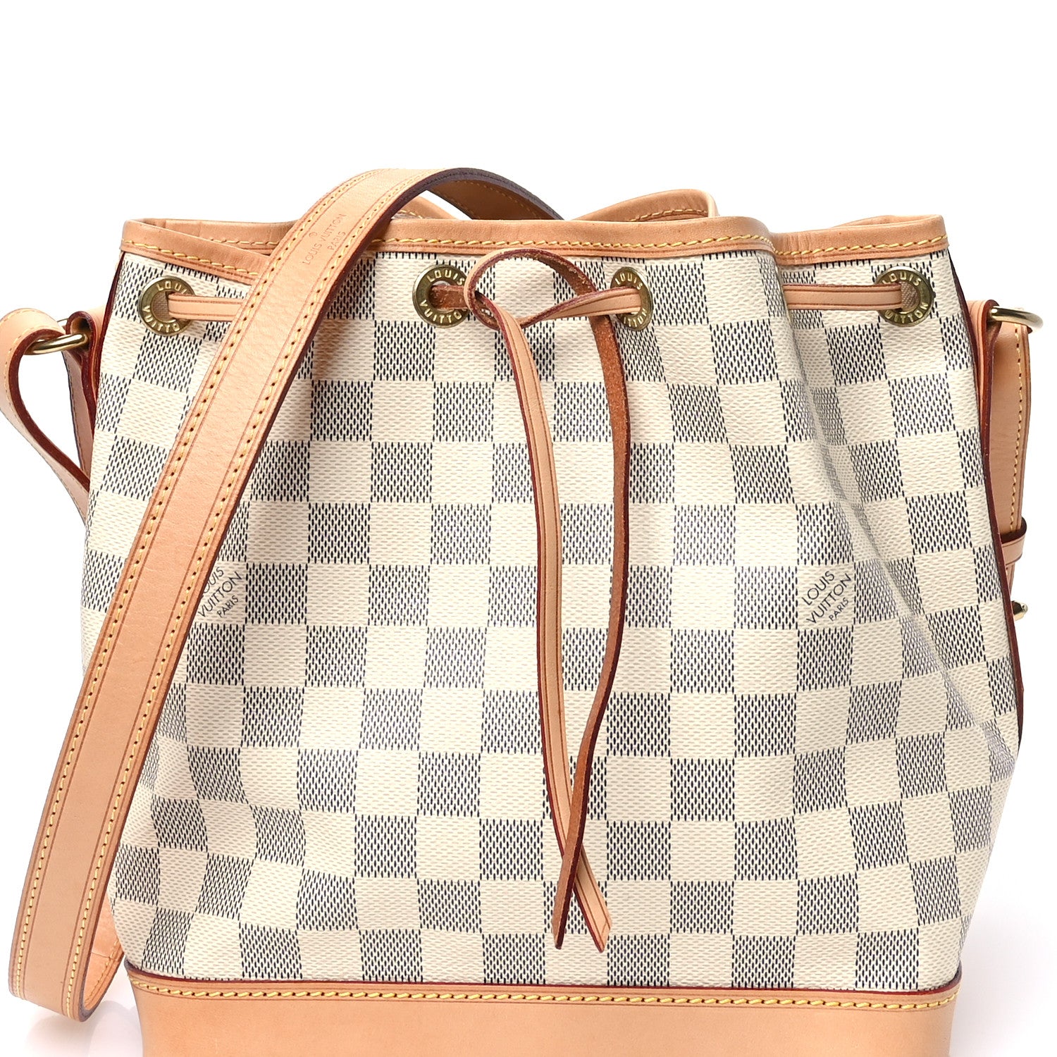 Louis Vuitton Damier Azur Noe BB 8 of 12