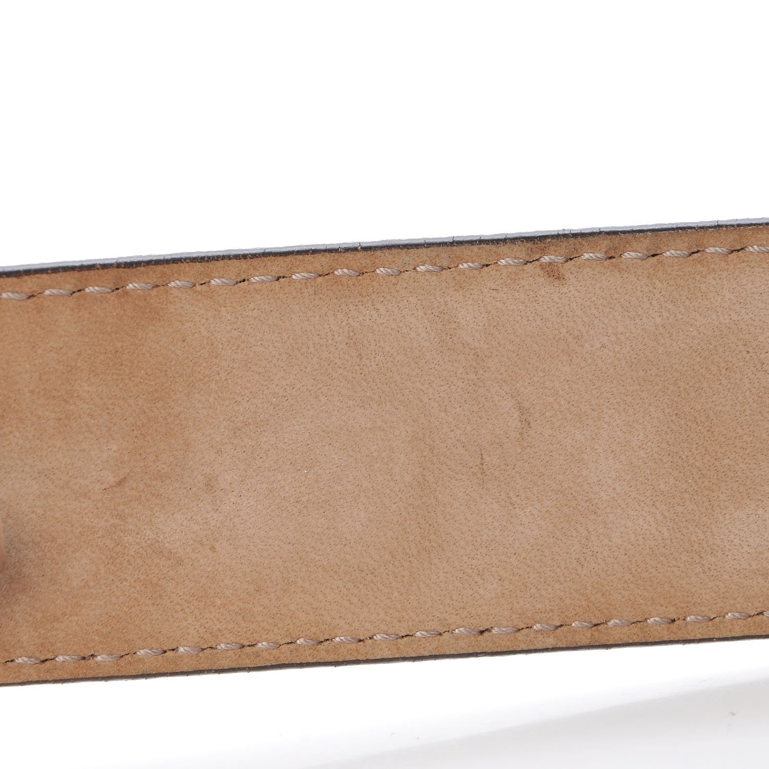 Gucci Metallic Soft Guccissima Interlocking G 40mm Belt 85 34 Champagne 5 of 11