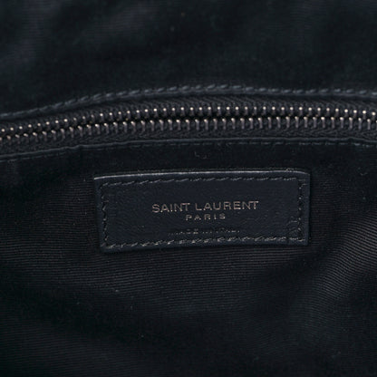 Saint Laurent Crinkled Calfskin Matelasse Monogram Medium Niki Shopper Tote Black 6 of 8