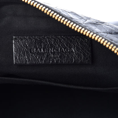 Balenciaga Agneau Giant 12 Gold Hardware Pouch Clutch Black 6 of 9