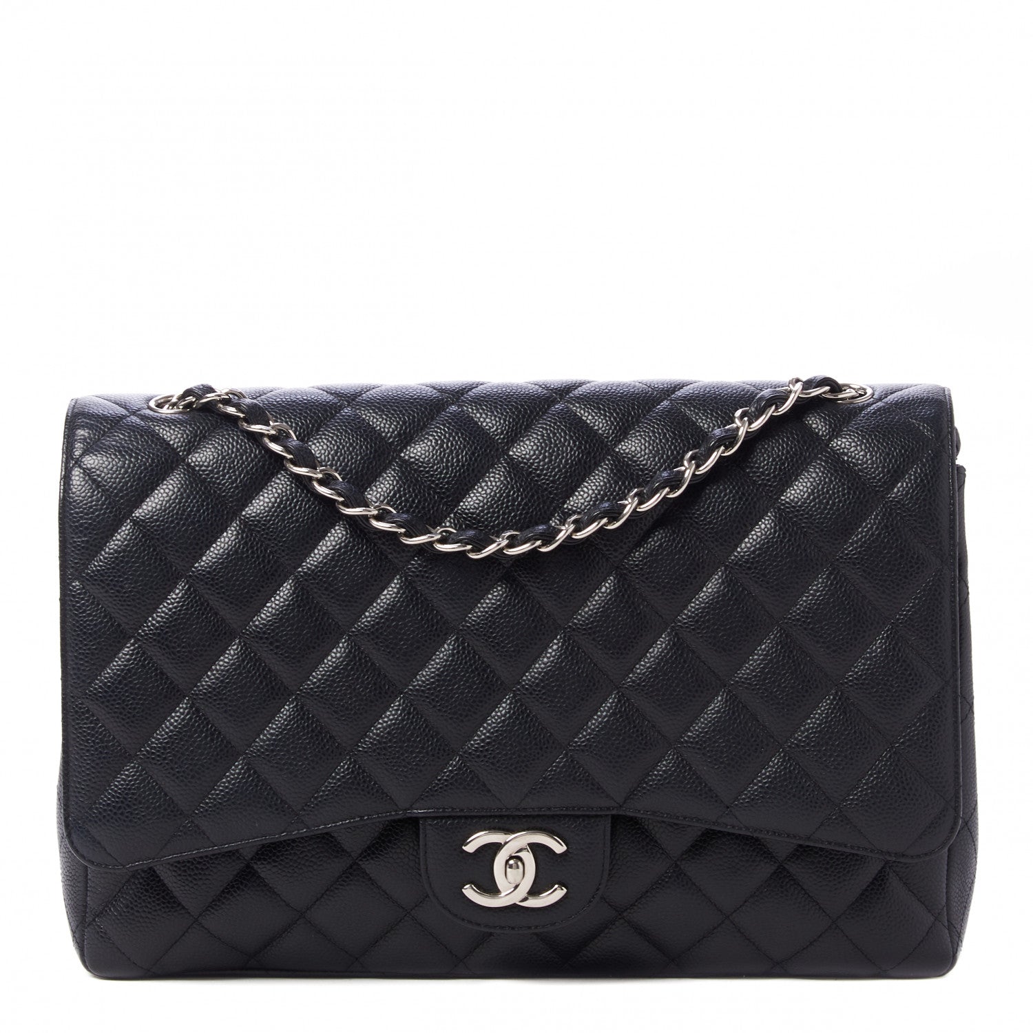 Chanel Caviar Quilted Maxi Double Flap Black 1 of 10