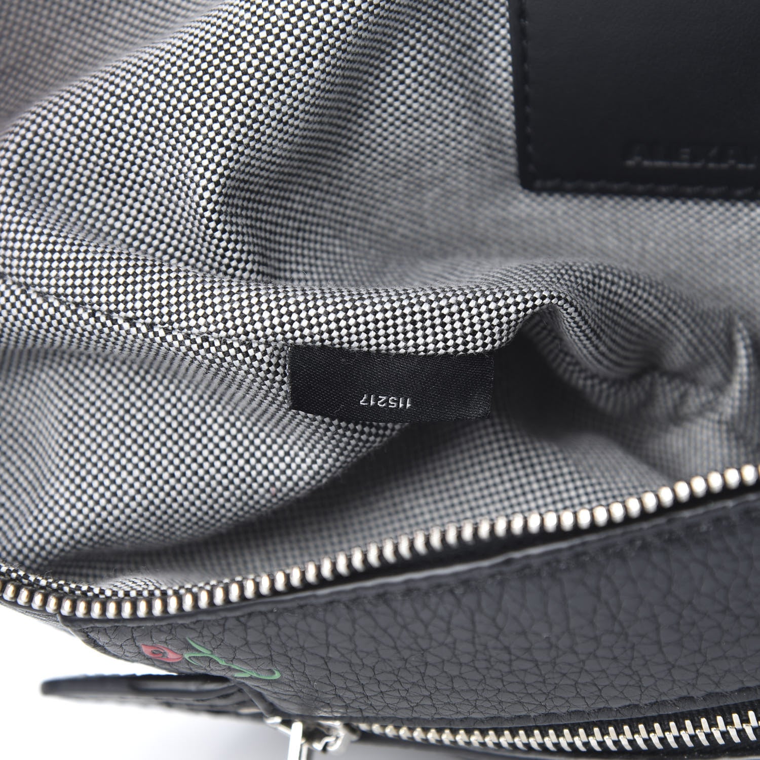 Alexander Wang Dumbo Leather Rose Embossed Belt Bag Black 8 of 11