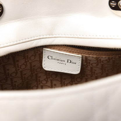 Christian Dior Lambskin Cannage Medium Lady Dior White 8 of 11