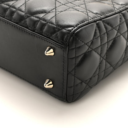 Christian Dior Lambskin Cannage Small My ABCDior Lady Dior Black 9 of 9