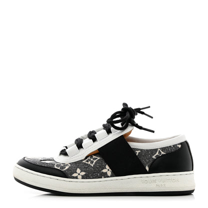 Louis Vuitton Denim Monogram Lous Sneakers 36 Gray 1 of 14