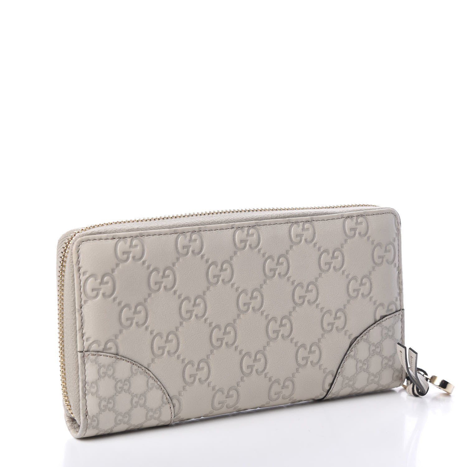 Gucci Guccissima Signature Microguccissima Bree Zip Around Wallet Off White 2 of 8