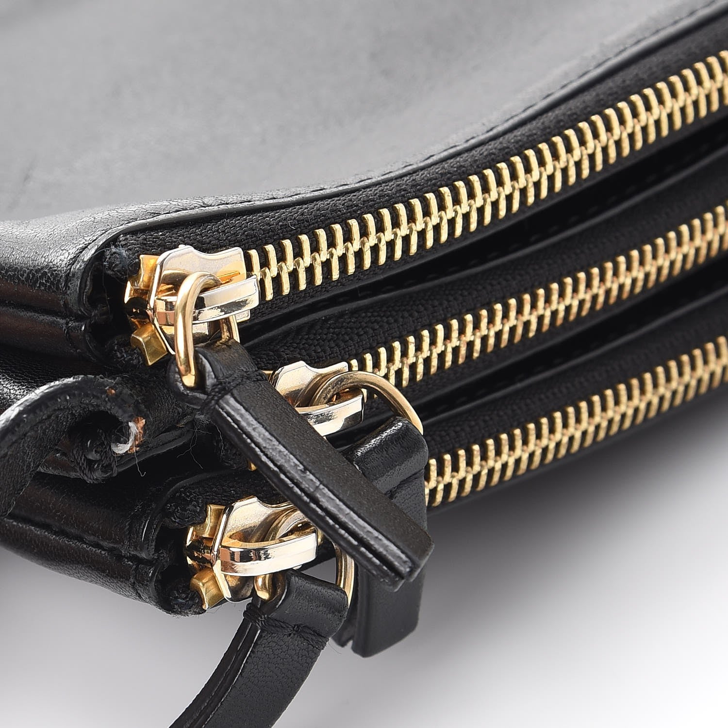 Celine Lambskin Small Trio Crossbody Bag Black 12 of 14