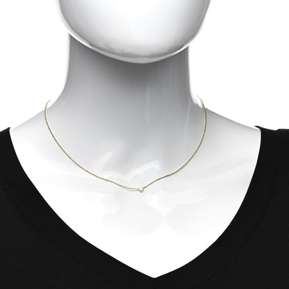 Tiffany 18K Yellow Gold Diamond .05ct Elsa Peretti Diamonds by the Yard Pendant Necklace 2 of 5