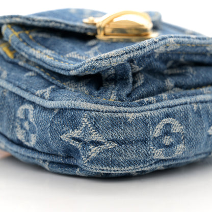 Louis Vuitton Denim Fairfax Pochette Blue 8 of 9