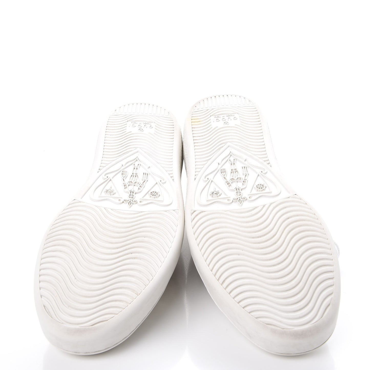 Calfskin Ayers Bee Embroidered Womens Ace Sneakers 37.5 White Green