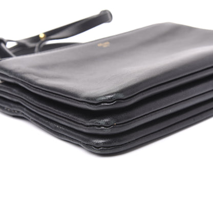 Celine Lambskin Small Trio Crossbody Bag Black 7 of 12