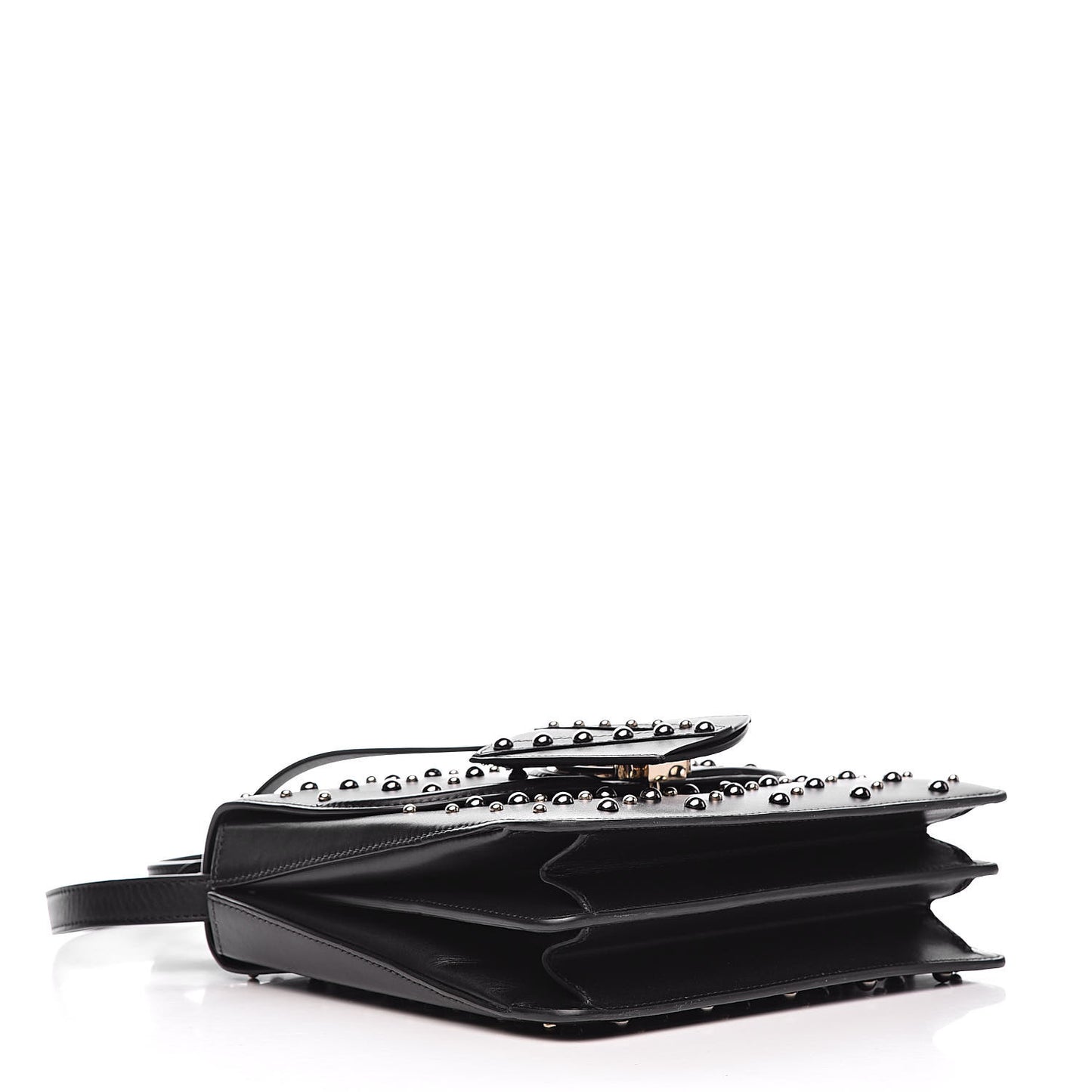 Nappa Studded Medium DV ONE Satchel Black