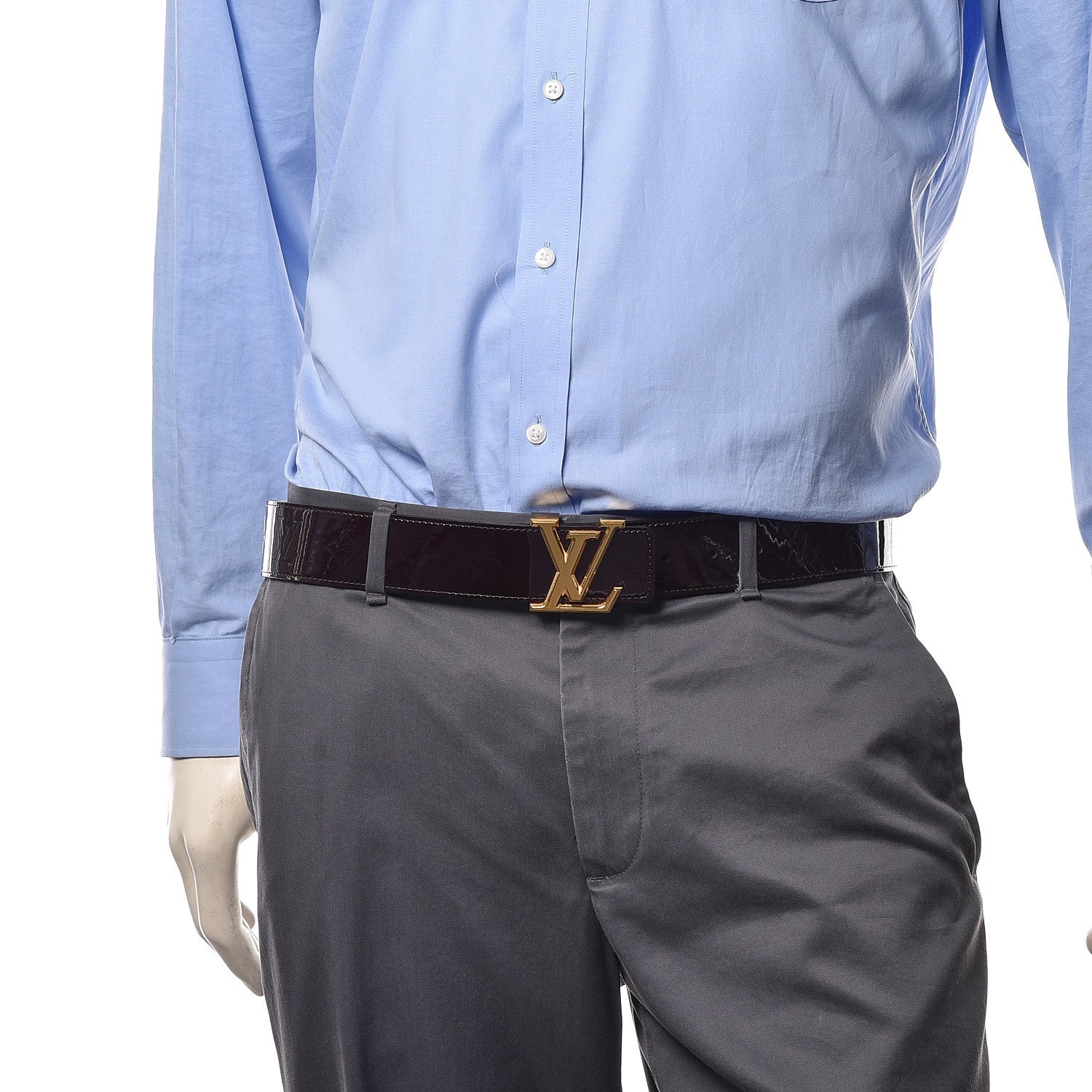Louis Vuitton Vernis LV Facettes Belt 90 36 Amarante 2 of 10