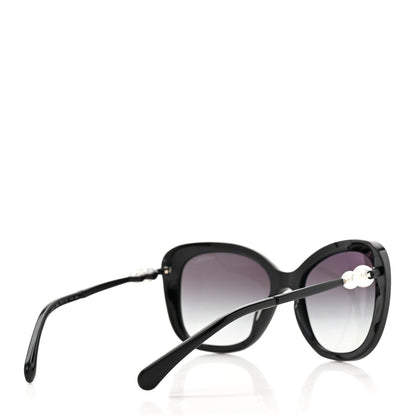 Chanel Acetate Polarized Butterfly Winter Pearl Sunglasses 5339-H-A Black 4 of 8