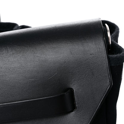 Hermes Toile Vache Calfskin Herbag 39 MM Black 13 of 28