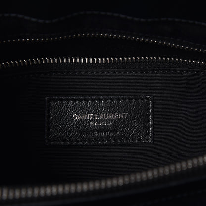 Saint Laurent Calfskin Y Quilted Monogram Medium Loulou Chain Satchel Black 9 of 11