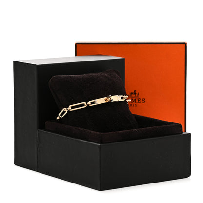 Hermes 18K Yellow Gold Diamond PM Kelly Chaine Bracelet SH 4 of 4