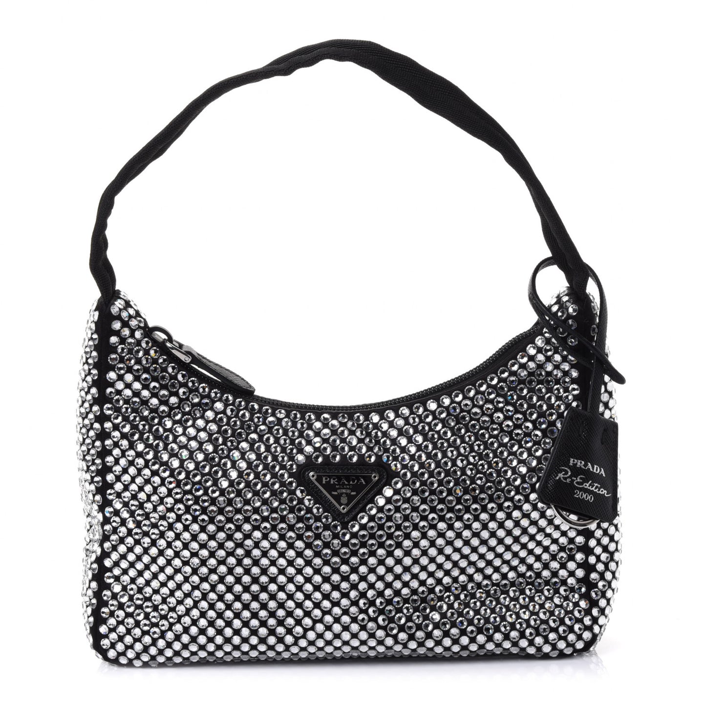 Satin Crystal Mini Re-Edition 2000 Bag Cristal